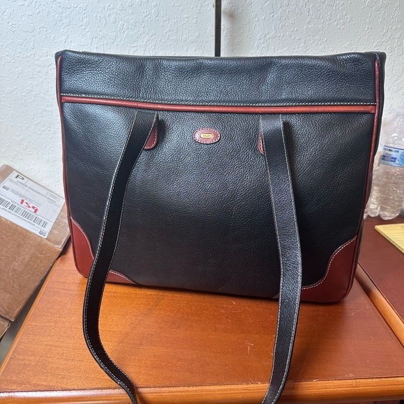 Bally Handbags - Bally Black and Red Shoulder Bag